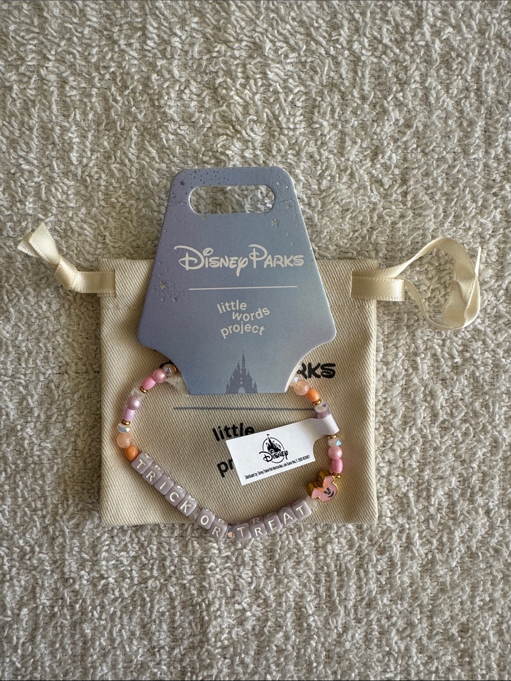 Little Words Project x Disney Parks “Trick or Treat” Halloween Beaded Bracelet